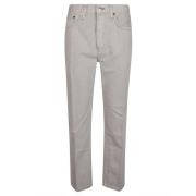 Retro Stove Pipe Jeans Re/Done , Gray , Dames