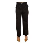 Zwarte Jewel Regular Broek Liu Jo , Black , Dames