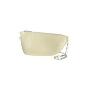 Leather shoulder-bags Burberry , Beige , Dames