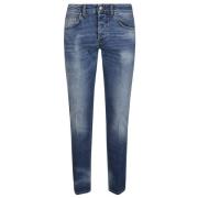 Klassieke Denim Jeans voor Dagelijks Gebruik Lardini , Blue , Heren