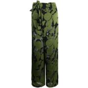 Zwart Groene Wrap Pant Herfst Winter 2023 Henrik Vibskov , Multicolor ...