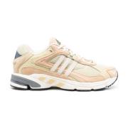 Beige Witte Klassieke Sneakers Adidas , Multicolor , Unisex