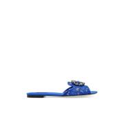 Bianca Slides Dolce & Gabbana , Blue , Dames