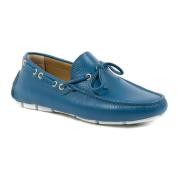 Italiaanse handgestikte leren loafers Dee Ocleppo , Blue , Heren