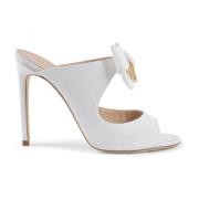 Hoge hak muiltje met strikdetail Dee Ocleppo , White , Dames