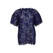 Pre-owned Cotton tops Valentino Vintage , Blue , Dames