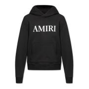 Hoodie met logo Amiri , Black , Heren