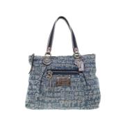Pre-owned Cotton shoulder-bags Coach Pre-owned , Blue , Dames