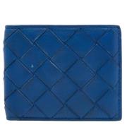 Pre-owned Leather wallets Bottega Veneta Vintage , Blue , Dames