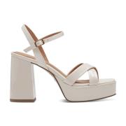 Elegante Beige Platte Sandalen Tamaris , Beige , Dames