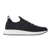 Zwarte Gebreide Sneakers voor Mannen Tommy Jeans , Black , Heren