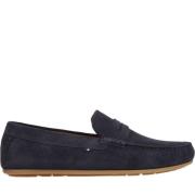 Blauwe Loafers voor Mannen Tommy Hilfiger , Blue , Heren