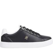 Zwarte verhoogde sneakers voor vrouwen Tommy Hilfiger , Black , Dames