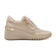 Beige Sneakers voor vrouwen Marco Tozzi , Beige , Dames