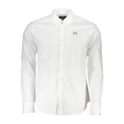 Geborduurd Katoenen Overhemd La Martina , White , Heren