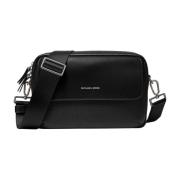 Zwarte Crossbodytas voor Mannen Michael Kors , Black , Heren