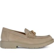 Beige Loafers voor Vrouwen Geox , Beige , Dames