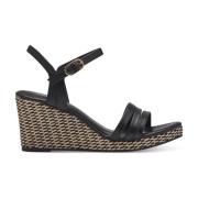 Zwarte Casual Open Sandalen Vrouwen Tamaris , Black , Dames