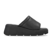 Zwarte Casual Open Muiltjes Dames Platte Sandalen Rieker , Black , Dam...