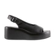 Zwarte platte sandalen Loulou stijl Högl , Black , Dames