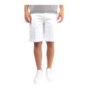Witte Bermuda Shorts Regular Fit Katoen Michael Coal , White , Heren