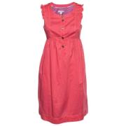 Pre-owned Cotton dresses Burberry Vintage , Red , Dames