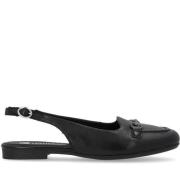 Zwarte platte sandalen voor vrouwen Remonte , Black , Dames