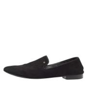 Pre-owned Suede flats Giuseppe Zanotti Pre-owned , Black , Heren