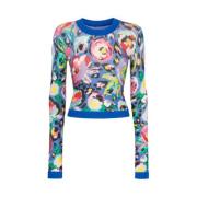 Bloemen Slim Fit Wollen Trui Chiara Ferragni Collection , Multicolor ,...