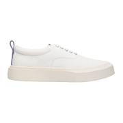 Canvas Sneakers Ronde Neus Chunky Zool Eytys , White , Heren