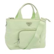 Pre-owned Fabric shoulder-bags Prada Vintage , Green , Dames