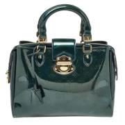 Pre-owned Leather totes Louis Vuitton Vintage , Green , Dames