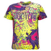 Animalier Print Katoenen T-shirt Versace Jeans Couture , Multicolor , ...