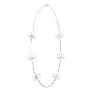 Orchidee Outline Ketting Genny , Gray , Dames