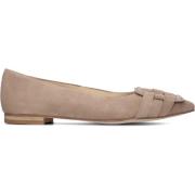 Taupe Suède Ballerina's Stefano Lauran , Beige , Dames