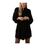 Akkie Jurk Zwarte Mini Jurk Freebird , Black , Dames