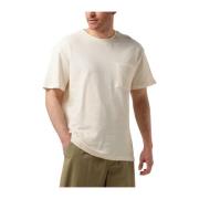 Heren Polo & T-shirts Structuur Tee Anerkjendt , Beige , Heren