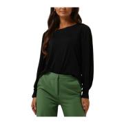 Reyna Blouse Dames Tops T-shirts Minus , Black , Dames