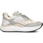 Beige Mesh Sneakers met Leren en Suède Panelen Lina Locchi , Multicolo...