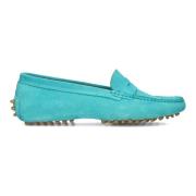 Turquoise Mocassins Stefano Lauran , Blue , Dames