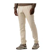 Sportcord Broek Stijlvol Comfortabel Katoen Profuomo , Beige , Heren