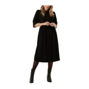 Boston Dress Dames Midi Jurk Lollys Laundry , Black , Dames