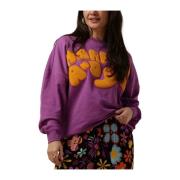 Paarse Logo-SW Sweater Harper & Yve , Purple , Dames