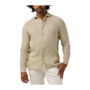 Heren Casual Zand Overhemd Dstrezzed , Beige , Heren