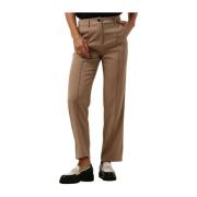 Taupe Pantalon voor Stijlvolle Vrouwen Ydence , Beige , Dames