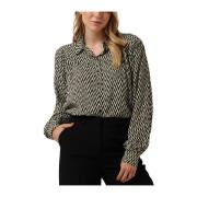 Lasina Bruine Blouse Shirt Minus , Multicolor , Dames