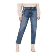 Jeans Straight - Blauw 7 For All Mankind , Blue , Dames