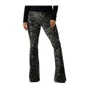 Groene Flared Broek TR Mary Catwalk Junkie , Multicolor , Dames