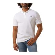 Heren Polo & T-shirt, De Eenvoudige Shirt Fred Perry , White , Heren