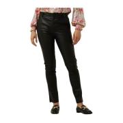 Zwarte Chino Broek Est'Seven , Black , Dames